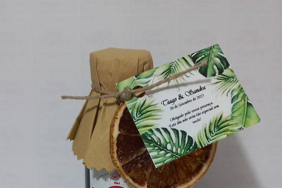 Personalização com laranja des