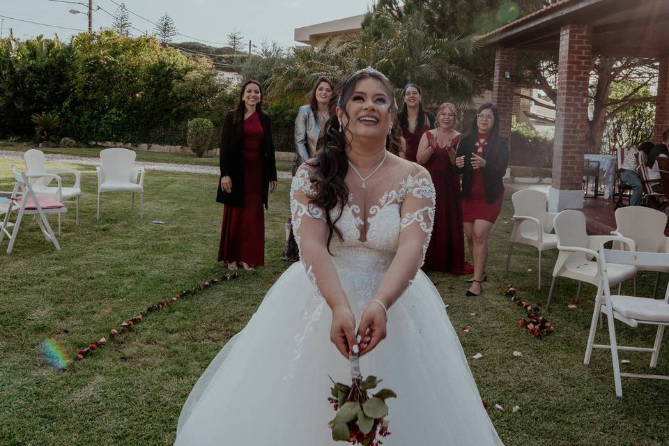 Momento do buquê