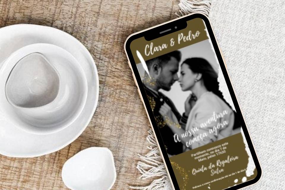 Convite de casamento