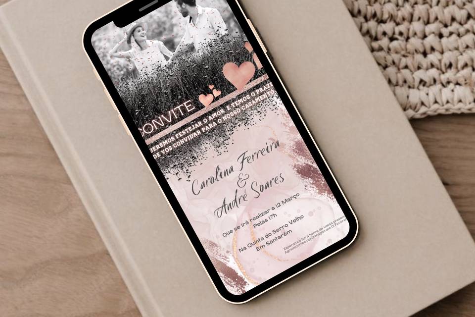 Convite de casamento