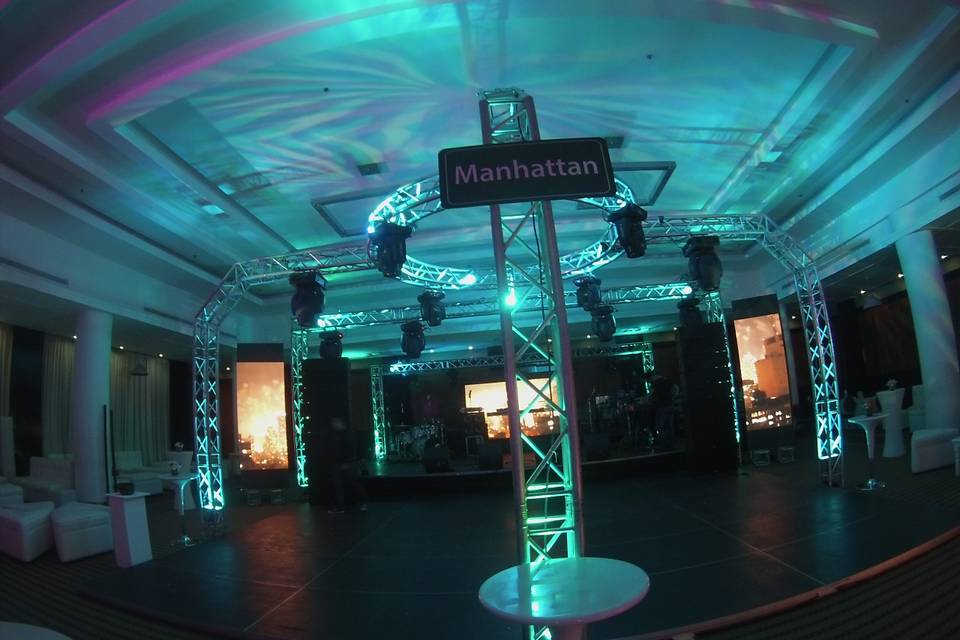 Iluminação pista de dança