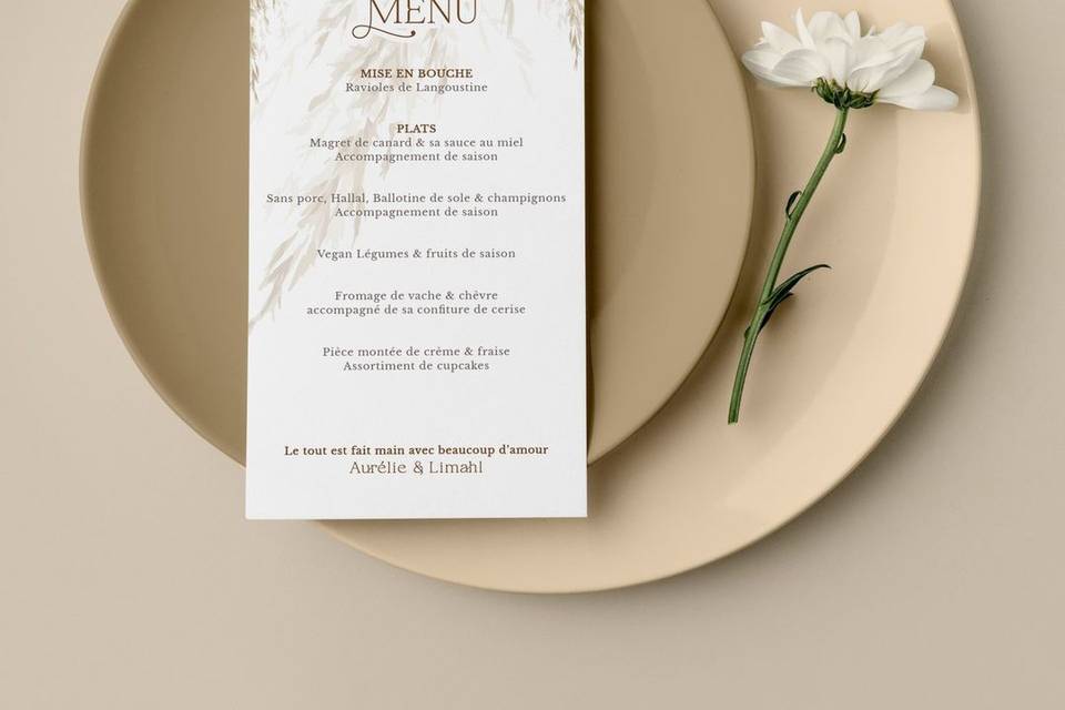 Menu personalizado