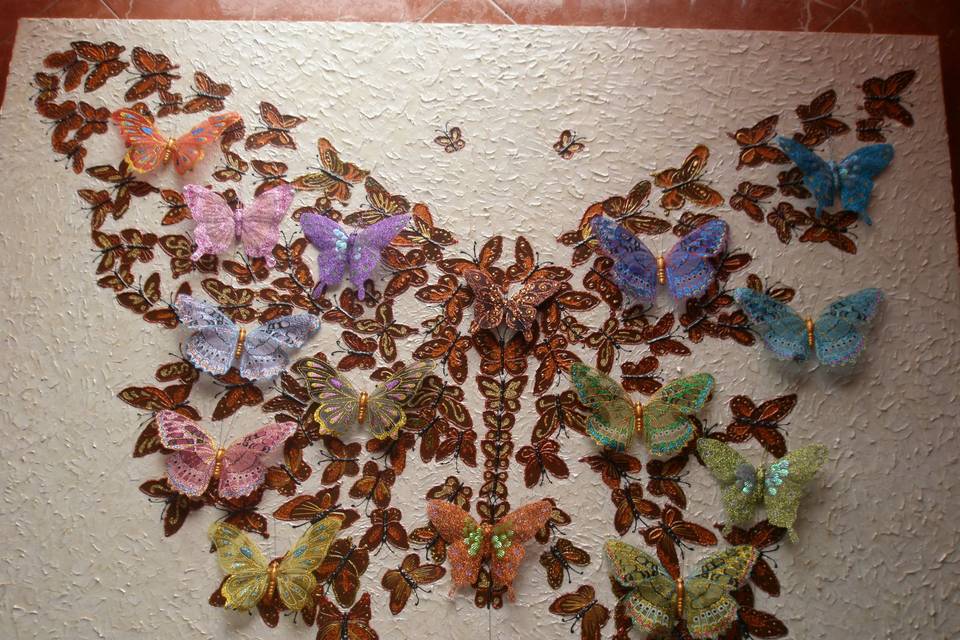 Placard de borboletas