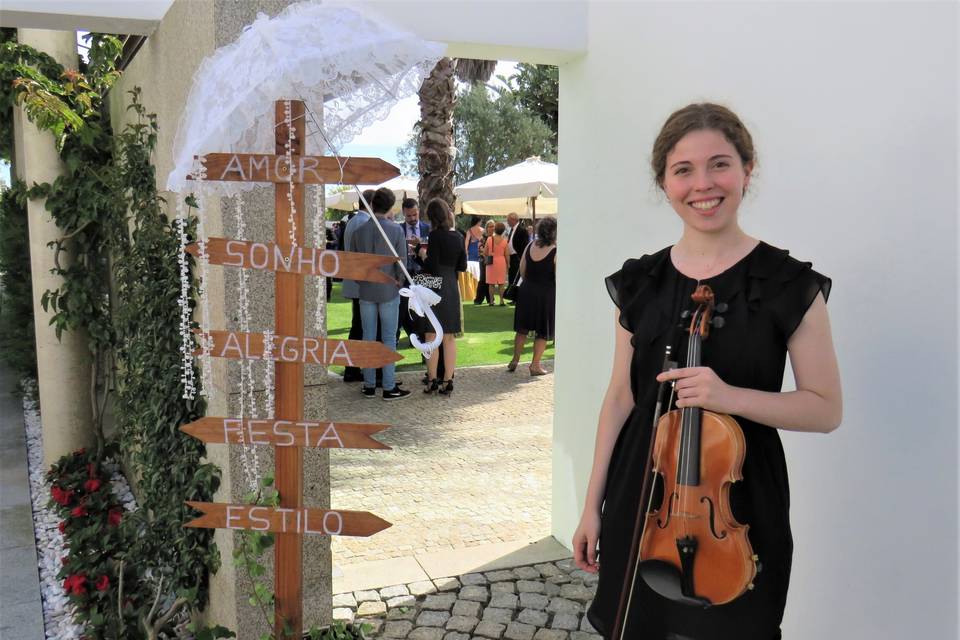 Receção dos noivos na quinta