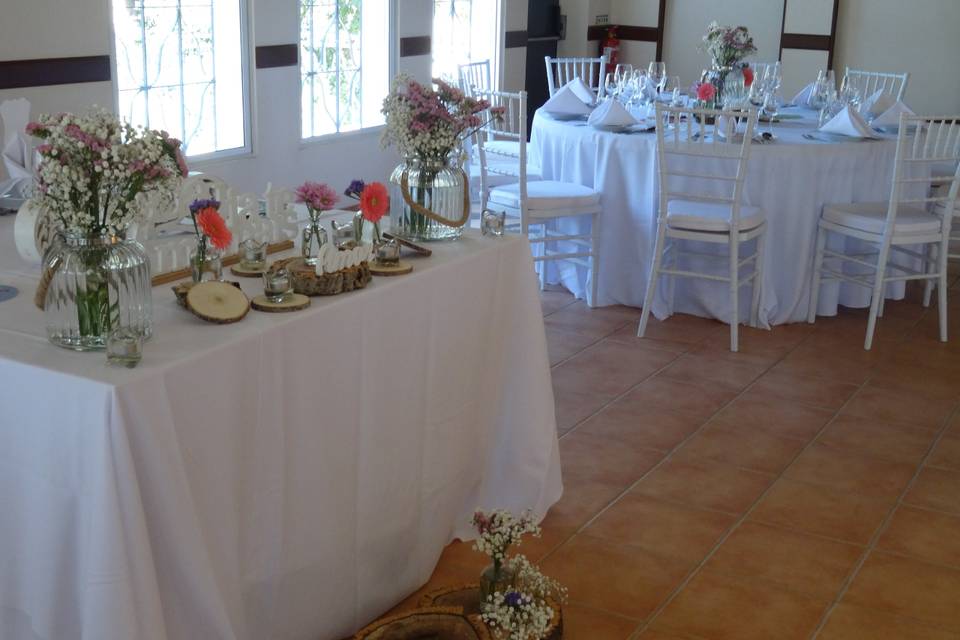 Panorama c/ mesa dos noivos