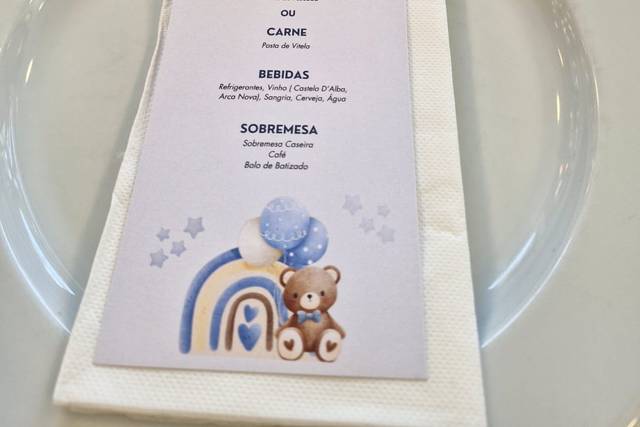 Menu | Batizado do Lourenço