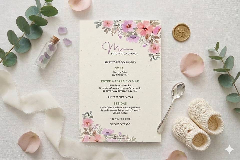 Menu | Batizado da Carmo