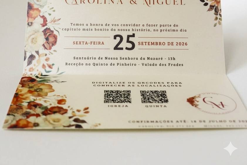 Convite de Casamento | C & M