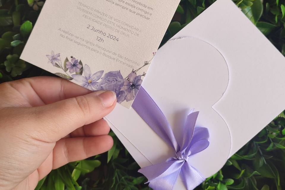 Convite lilas