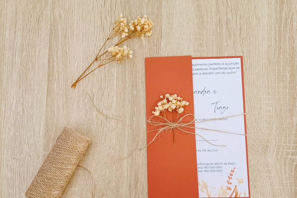Convite terracota