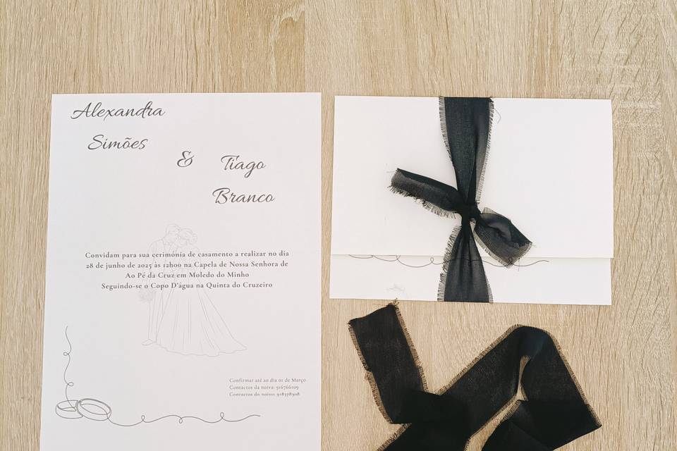 Convite Black&White
