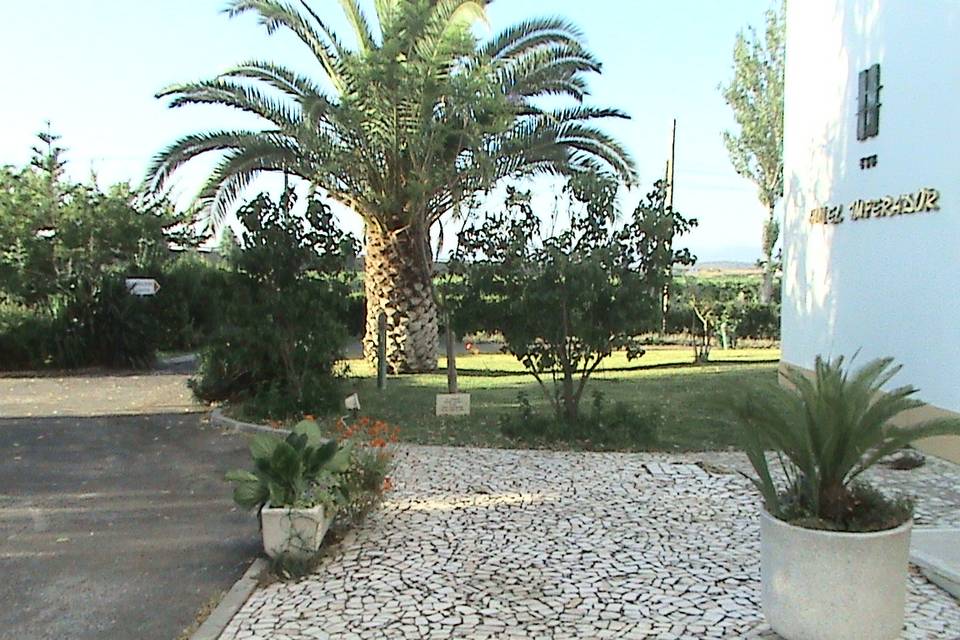 Entrada do hotel