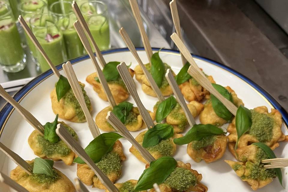 Canapés veganos