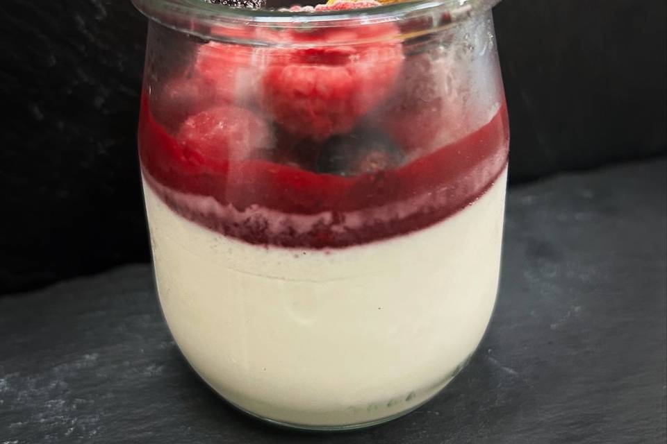 Panna cotta de vinho do porto