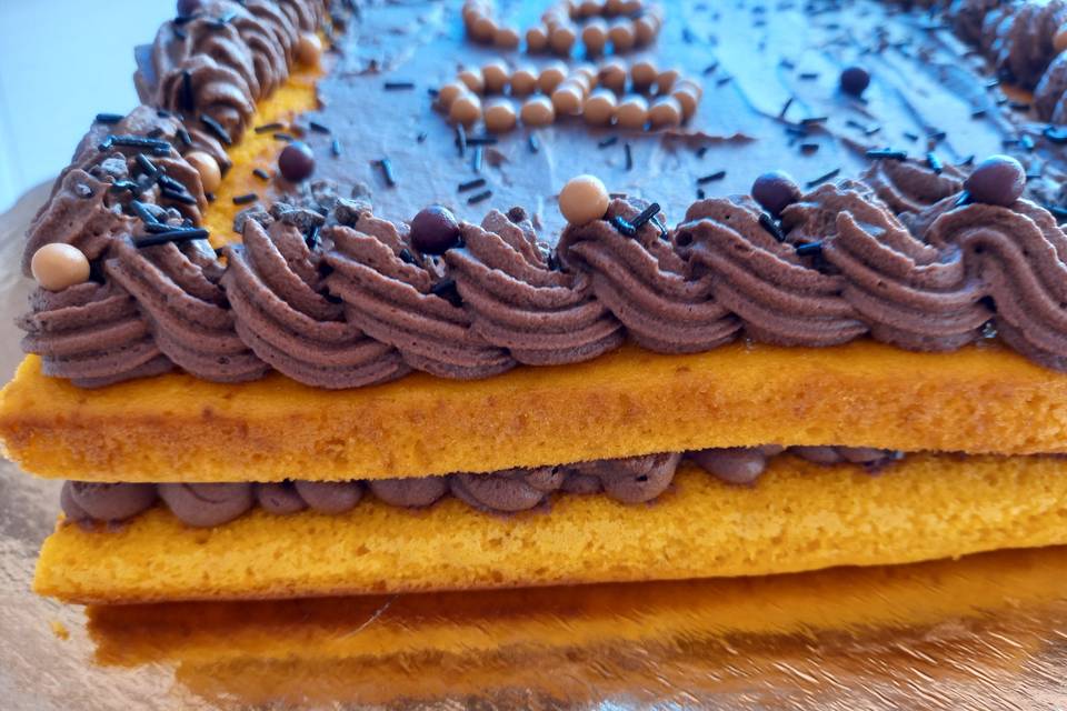 Bolo cenoura e chocolate
