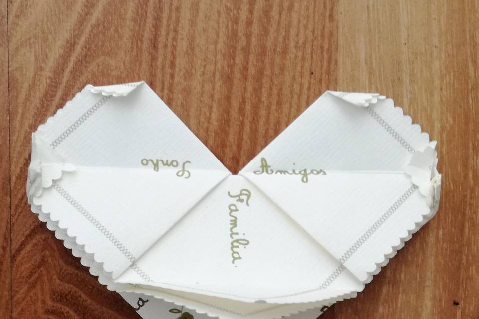 Convite Origami Lenço