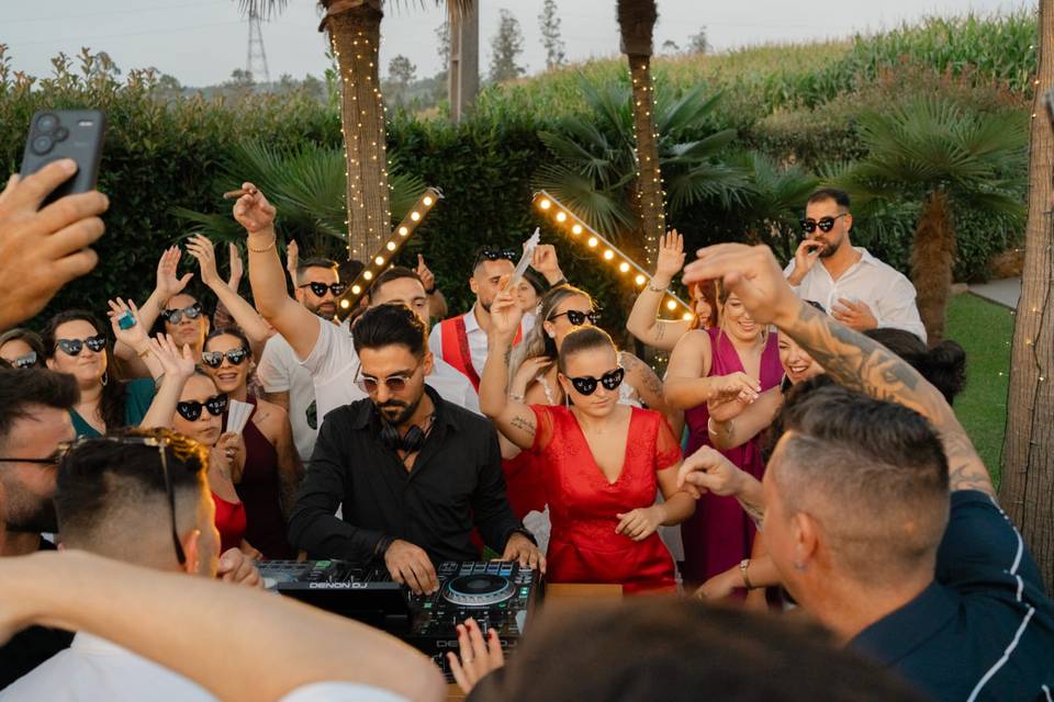 Sunset wedding