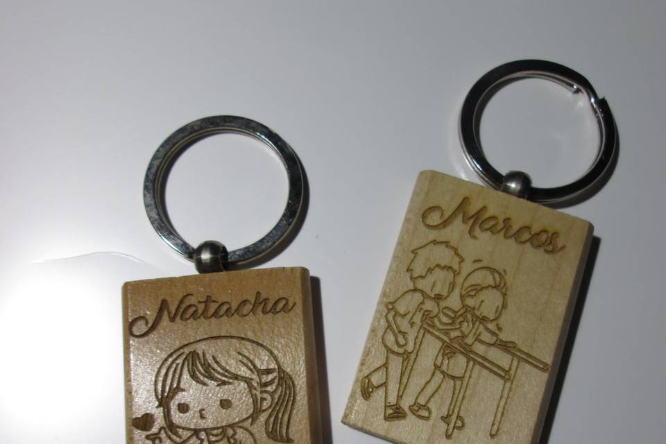 Porta-chaves em madeira