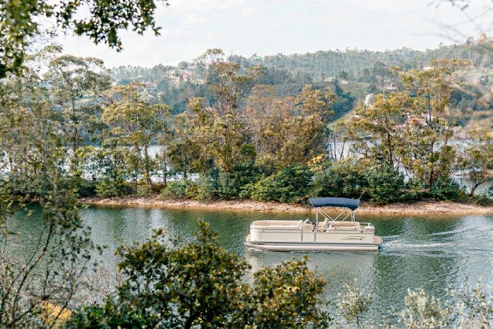 Chegada pelo lago