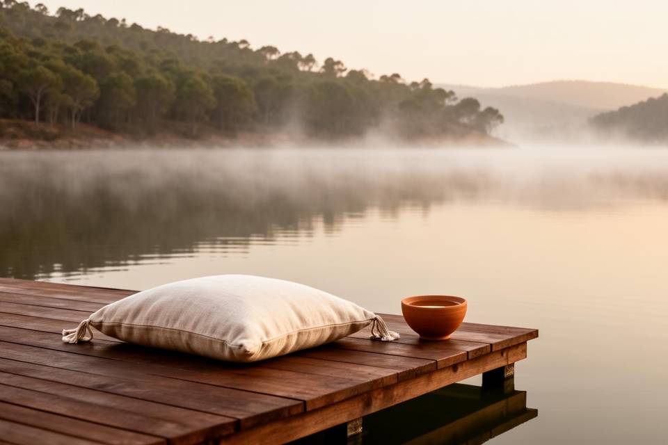 Momento wellness junto ao lago