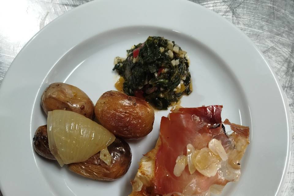 Bacalhau com presunto