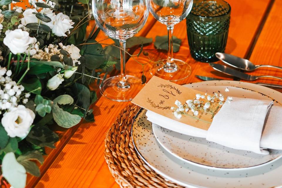 Mesa decorada