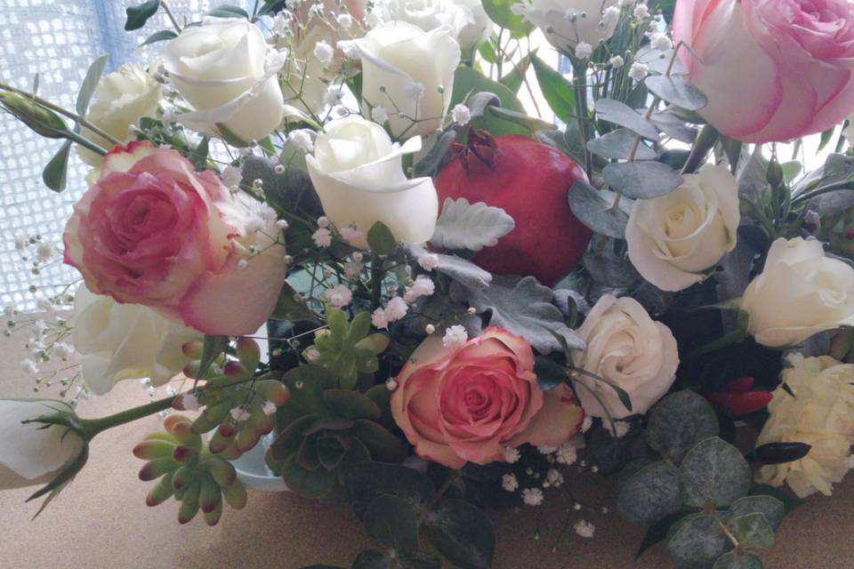 Arranjo floral - mesa dos noivos