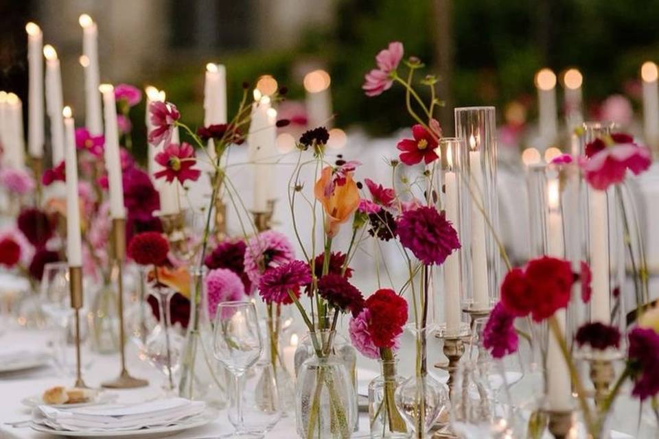 Flores e velas