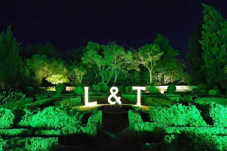 Light up letters