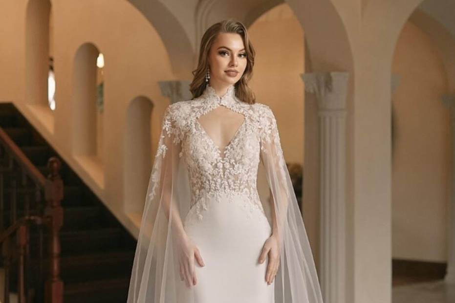 Vestido Com Capa