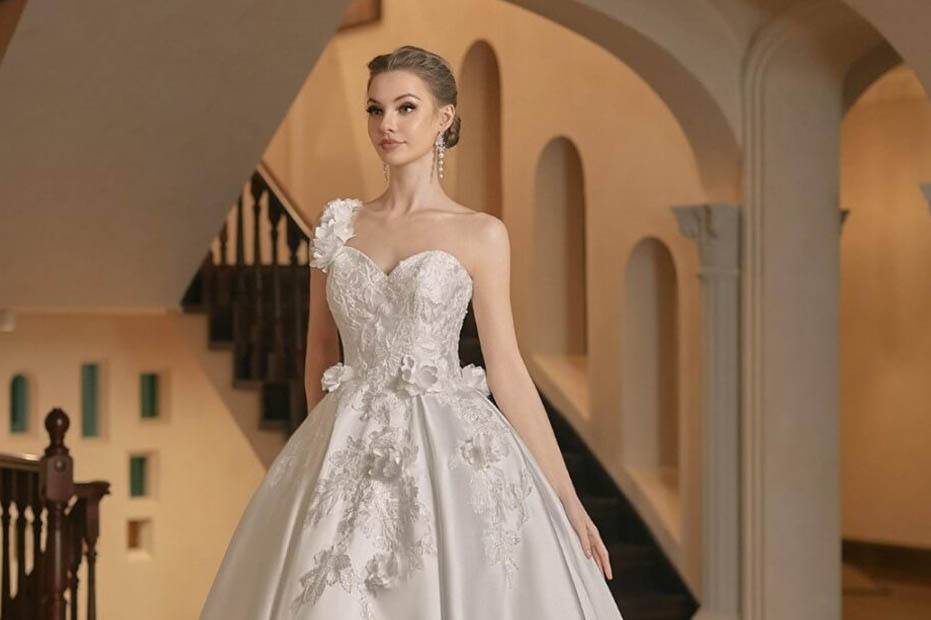 Vestido Com Flores Relevo