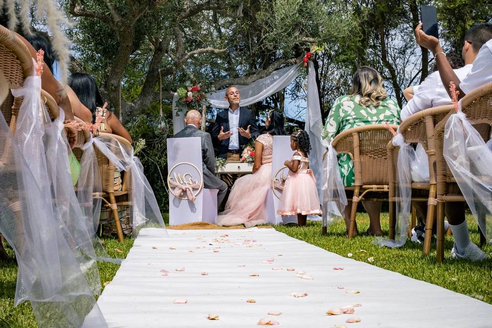 Casamento ao ar livre