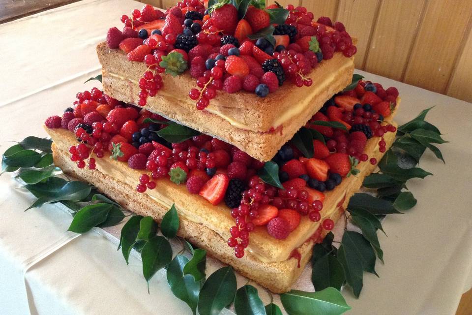 Naked cake pão de ló