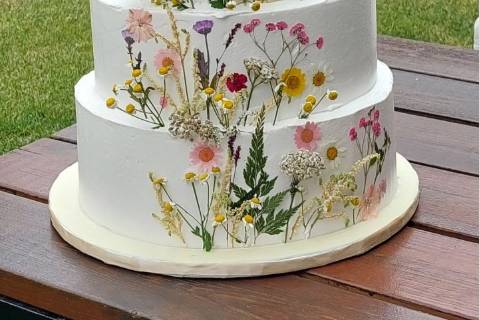 Bolo Decorado com Flores