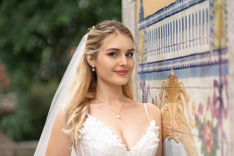 Noiva feliz