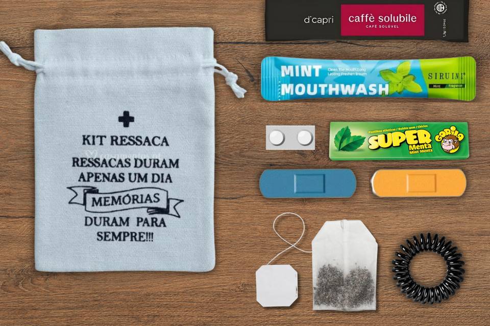 Composição do kit ressaca