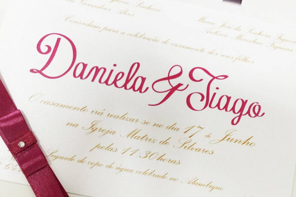 Convites Casamento Daniela&Tia