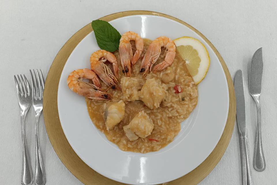 Arroz de Tamboril com Gambas