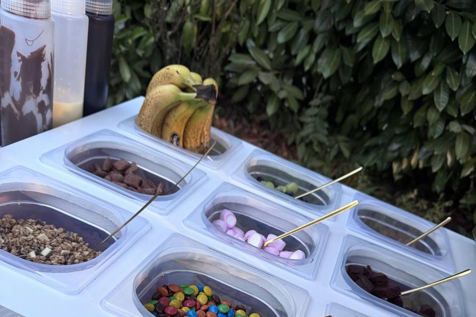 Bar de mini panquecas
