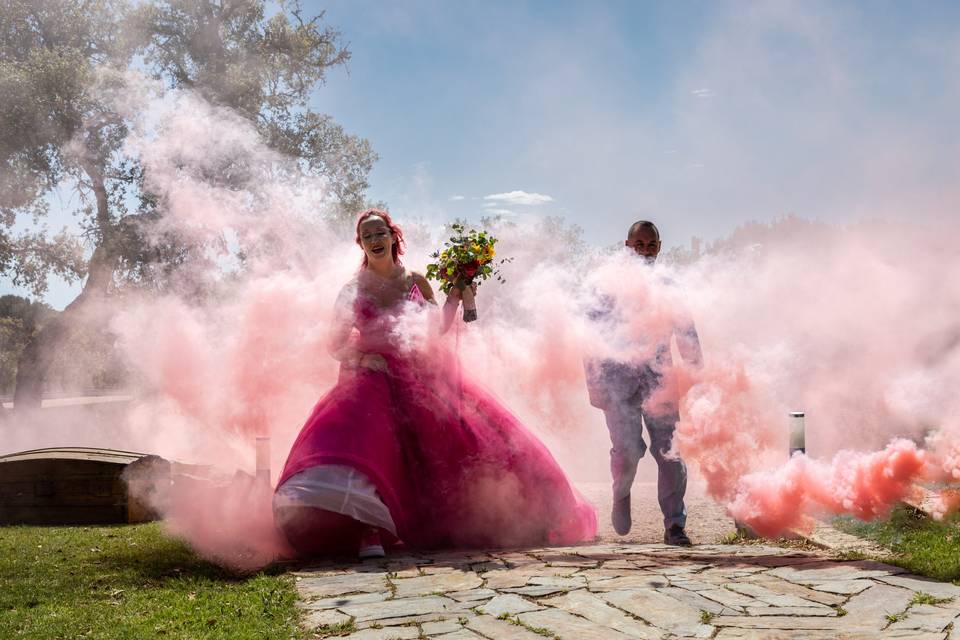 Casamento. Chegada dos noivos