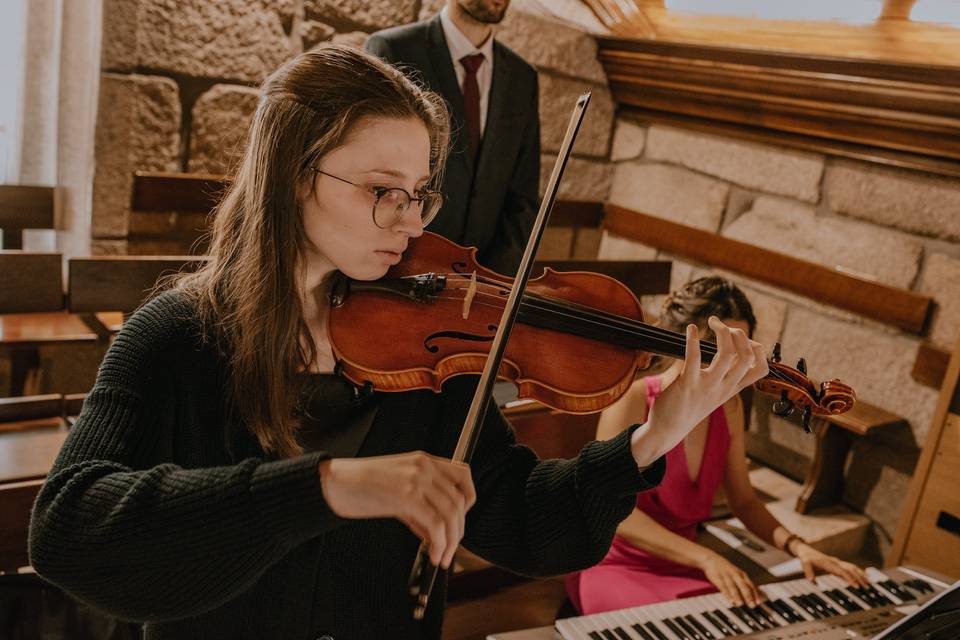 Violinista e pianista