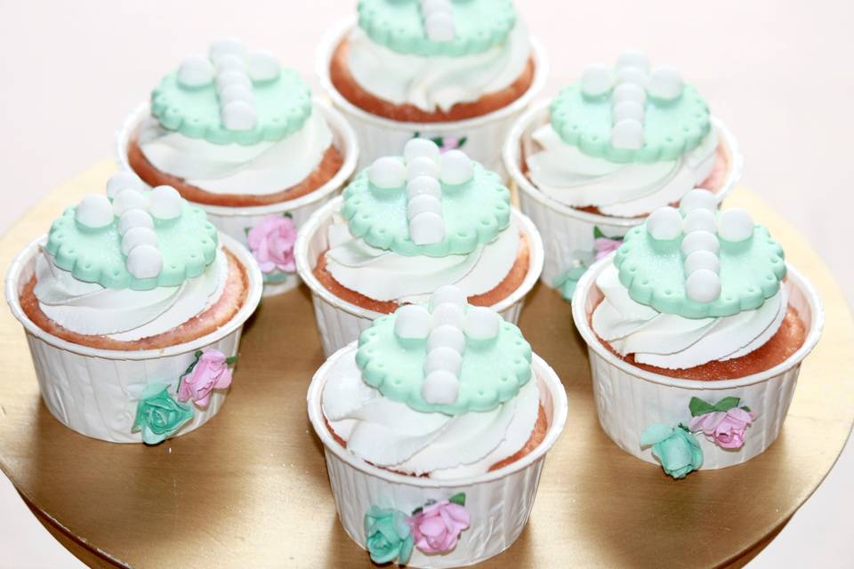Soft mint cupcakes