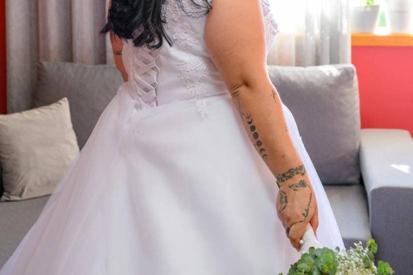 Penteado e maquilhagem noiva