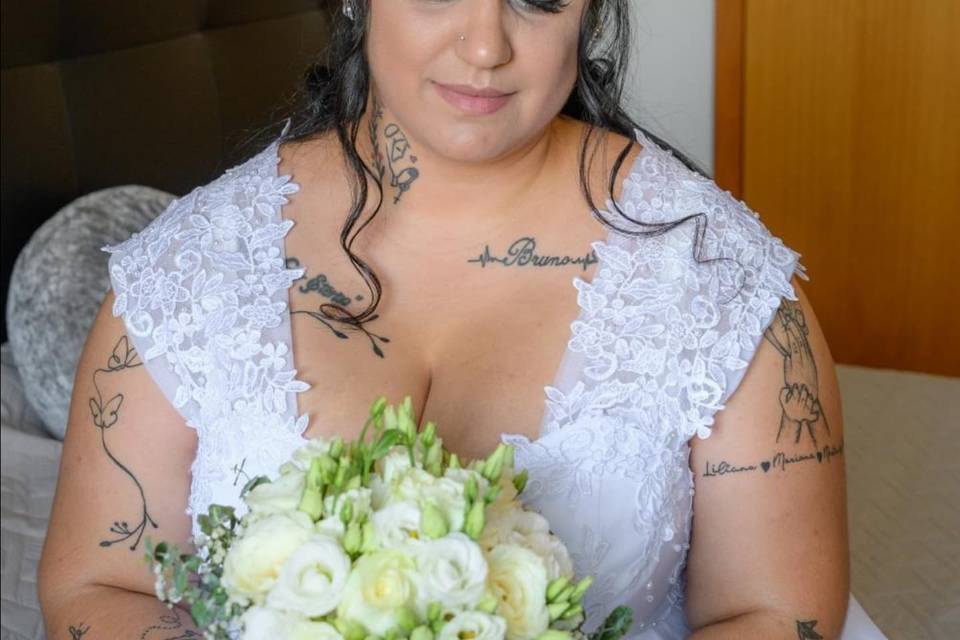 Penteado e maquilhagem