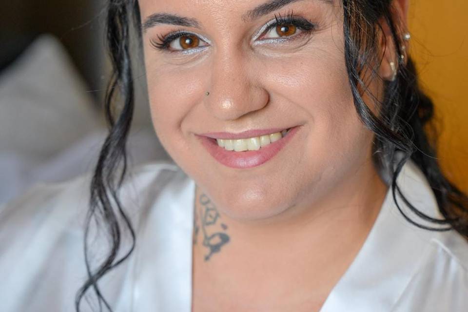 Penteado e maquilhagem noiva