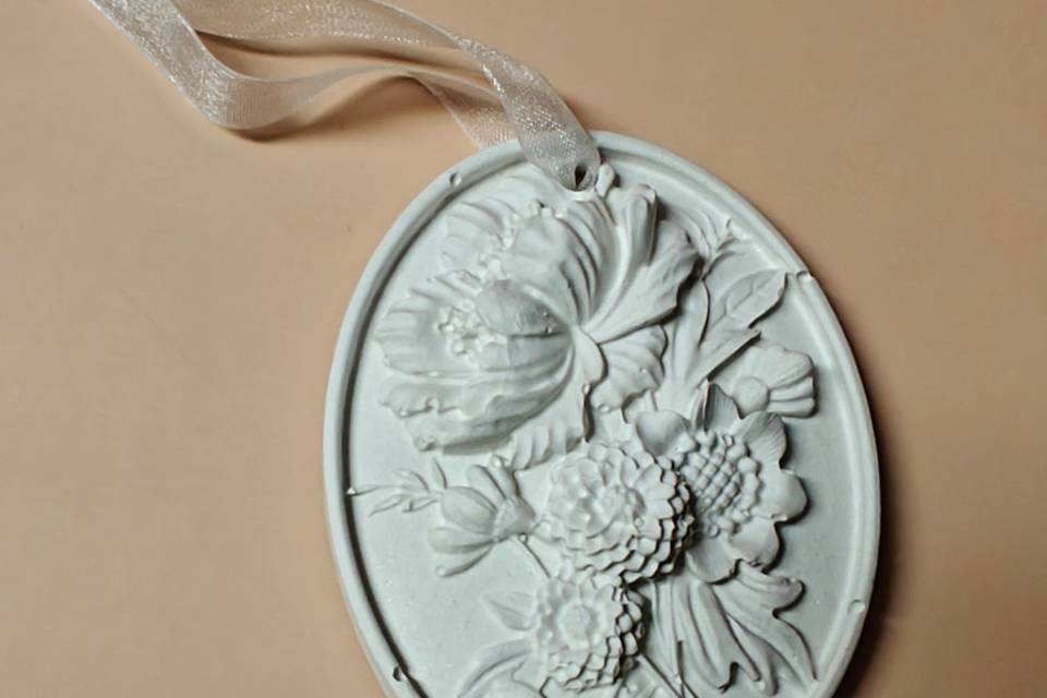 Flores gesso perfumado