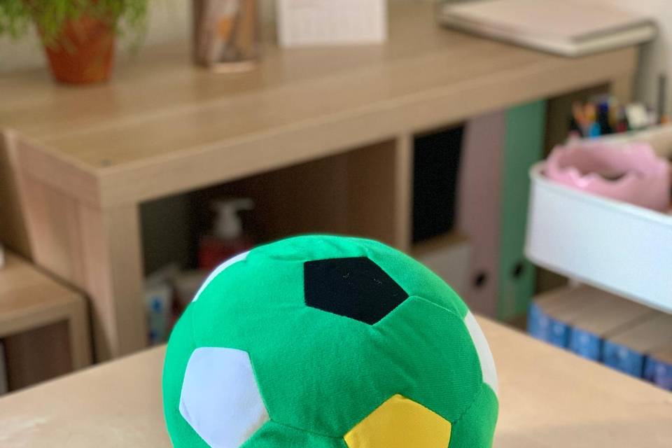 Bola de futebol macia