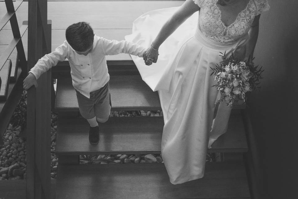 Chegada a cerimónia