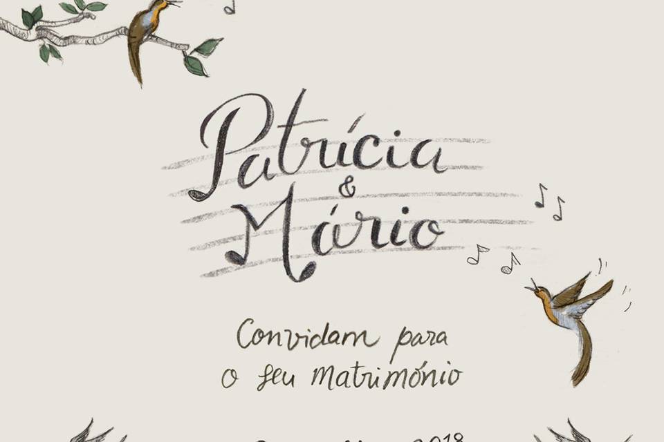 Convite Patrícia e Mário