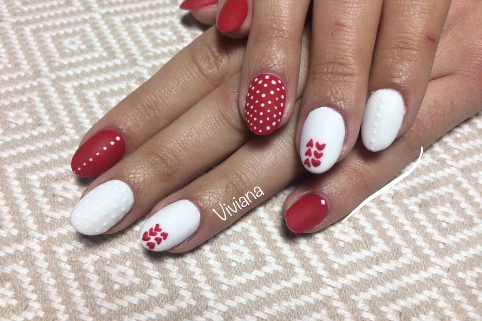 Acrílico com nail art